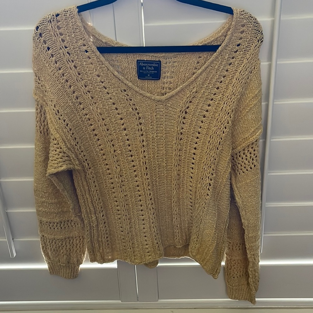 Abercrombie & Fitch Yellow Sweater
